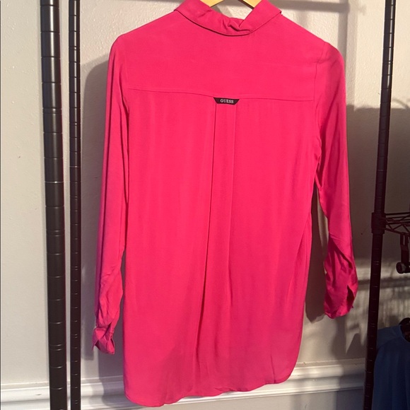Guess Fuchsia Button-Down Shirt - Picture 5 of 8